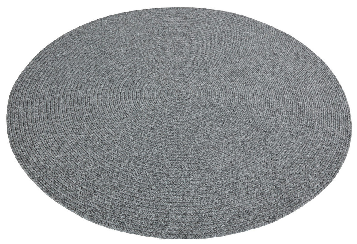 OUTDOORTEPPICH 200 cm Braided Hellgrau  - Hellgrau, Basics, Kunststoff (200cm)