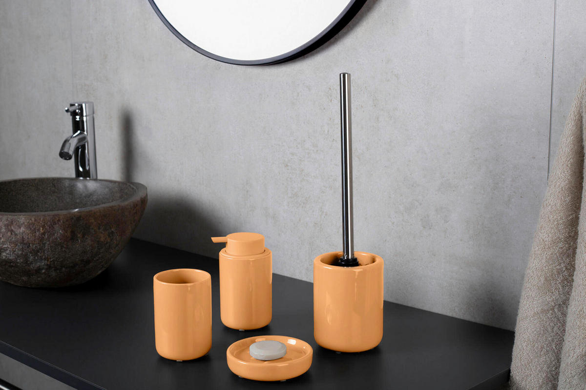 ZAHNBÜRSTENHALTER Keramik  - Orange, Basics, Keramik (8/11,5/8cm)