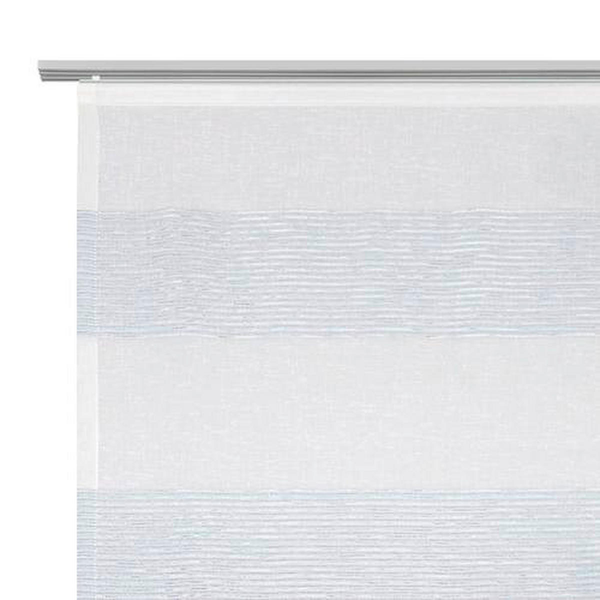 FLÄCHENVORHANG   halbtransparent  60/245 cm   - Blau/Weiß, Basics, Textil (60/245cm) - Novel