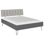 BETT 160/200 cm  in Grau  - Grau, Design, Holzwerkstoff/Textil (160/200cm) - Carryhome