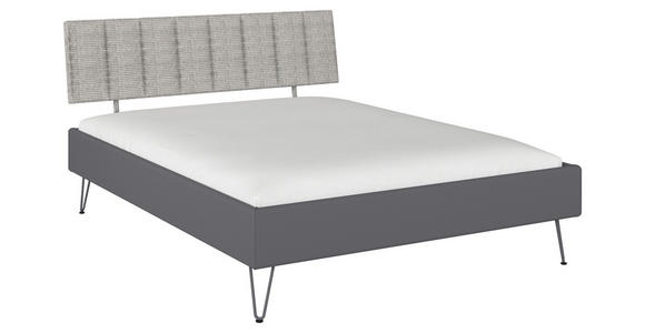 BETT 160/200 cm  in Grau  - Grau, Design, Holzwerkstoff/Textil (160/200cm) - Carryhome