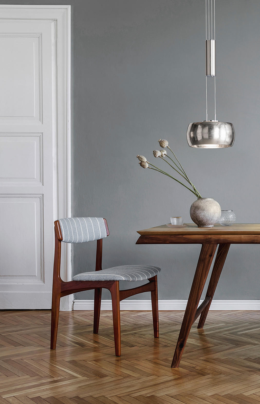 LED-Hängeleuchte 60207 20 cm  - nickelfärgad, Design, metall (20cm) - Fischer & Honsel