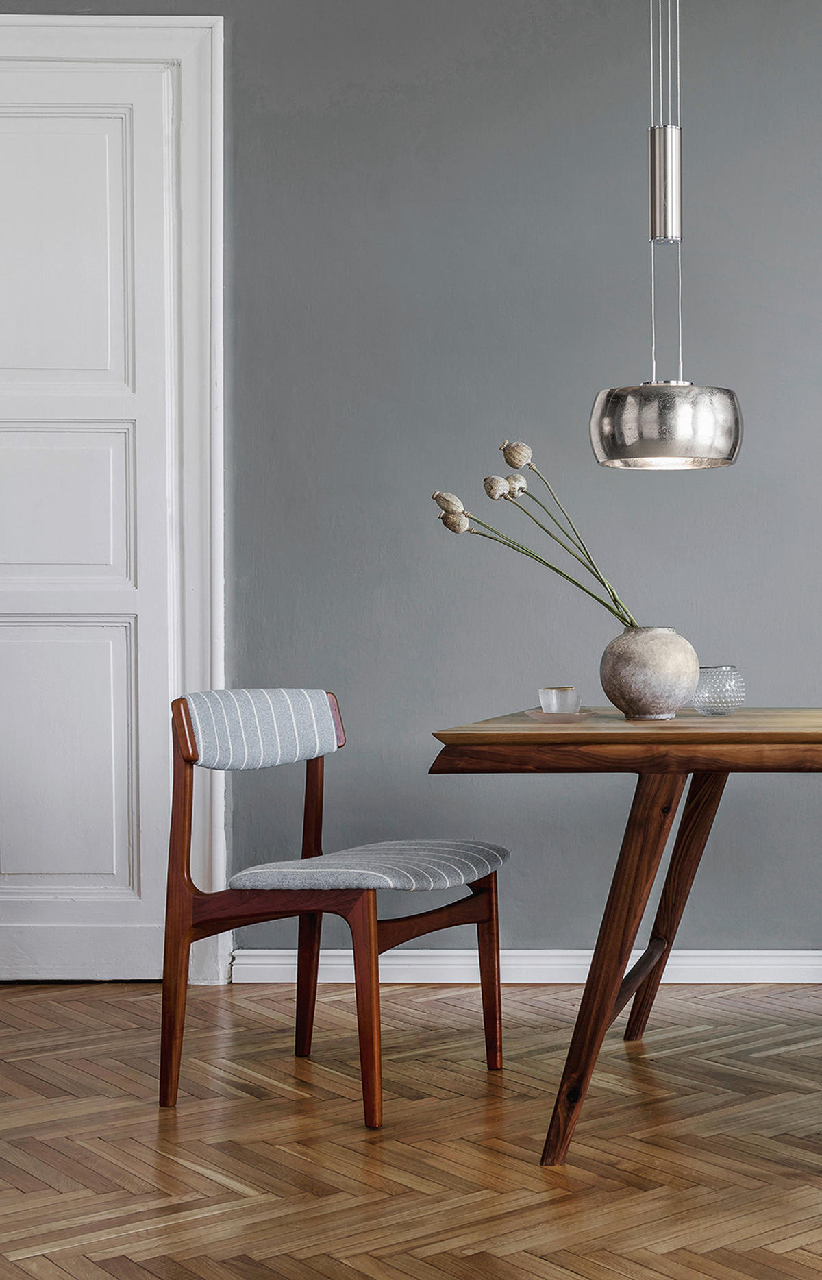 LED-Hängeleuchte 60207 20 cm  - nickelfärgad, Design, metall (20cm) - Fischer & Honsel