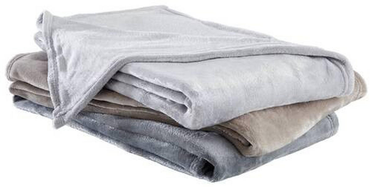 WOHNDECKE LUNA 140/190 cm  - Anthrazit, KONVENTIONELL, Textil (140/190cm) - Novel