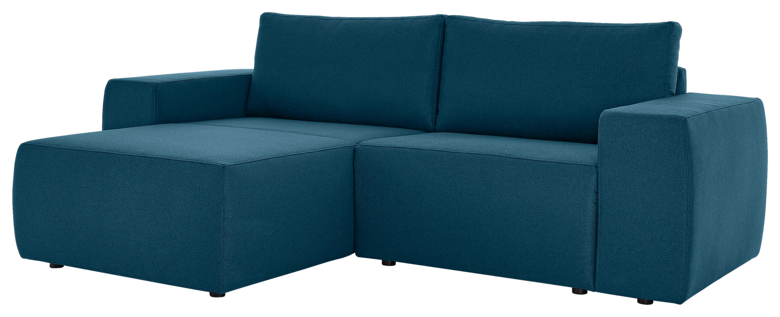 Thumbnail - Looks by W.Joop Ecksofa Looks II, Dunkelblau, Textil, 3-Sitzer, seitenverkehrt montierbar, L-Form, 242x160 cm, Made in E...