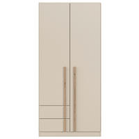 DREHTÜRENSCHRANK 2-türig Champagner, Eiche Artisan  - Champagner/Eiche Artisan, Design, Holz/Holzwerkstoff (91/197/54cm) - Stylife