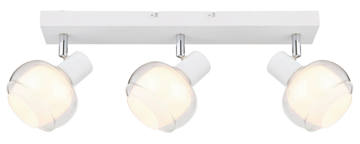 STRAHLER 41/10,5/13,5 cm   - Klar/Chromfarben, Design, Glas/Metall (41/10,5/13,5cm) - Globo