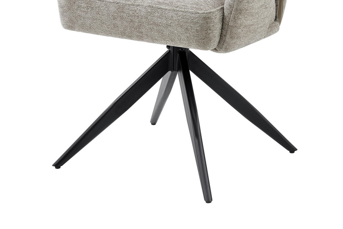 STOLICA S NASLONOM ZA RUKE  crna, taupe  drvo, metal, tekstil      - crna/taupe, Moderno, drvo/metal (57,5/85/62cm) - Livetastic