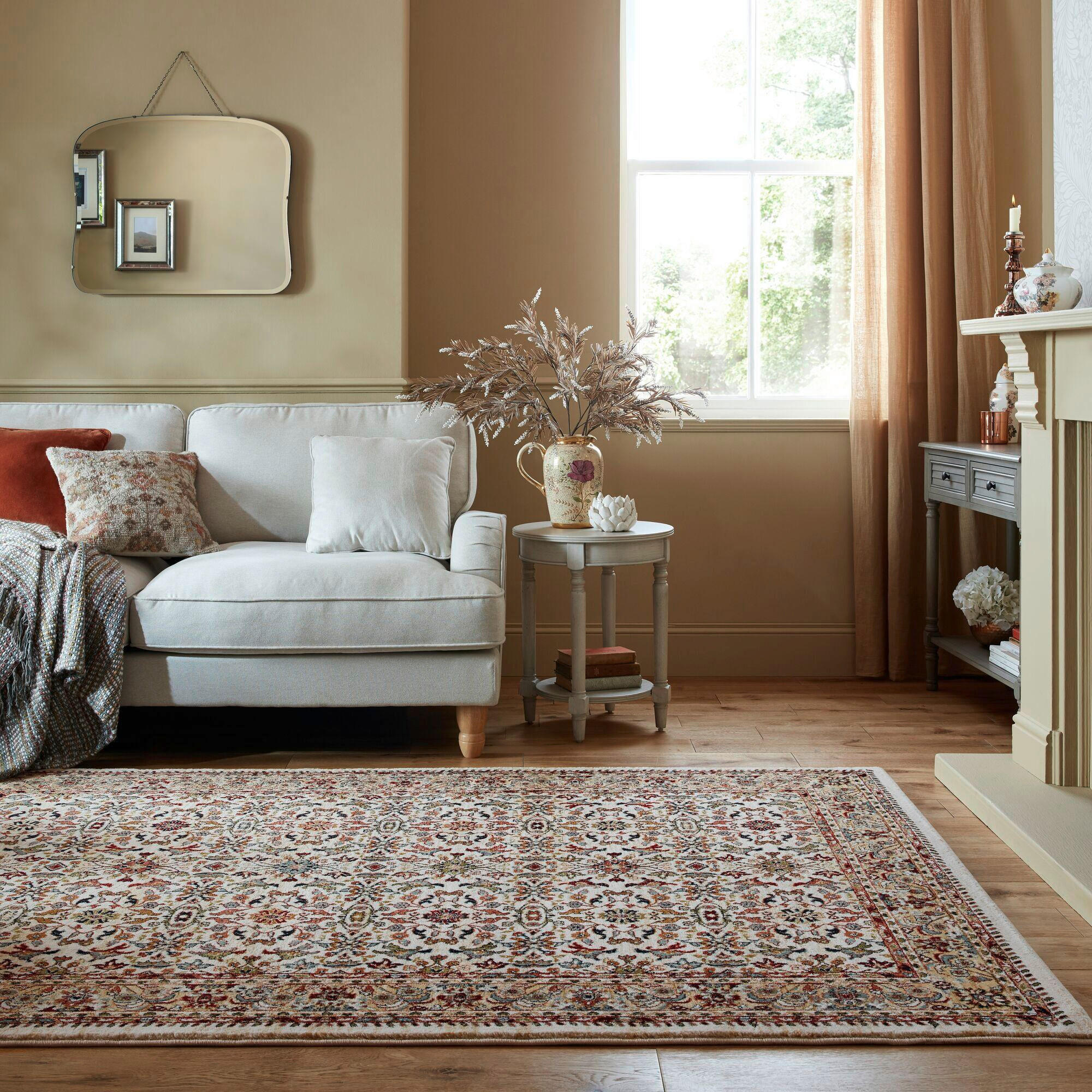 VINTAGE-TEPPICH 160/230 cm SANDFORD Naturfarben  - Naturfarben, KONVENTIONELL, Textil (160/230cm)