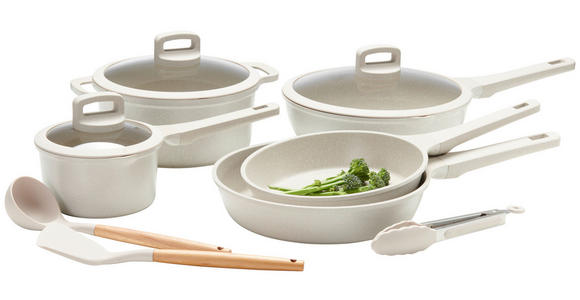 KOCHTOPFSET 8-teilig - Klar/Beige, Basics, Glas/Holz - Homeware Profession.