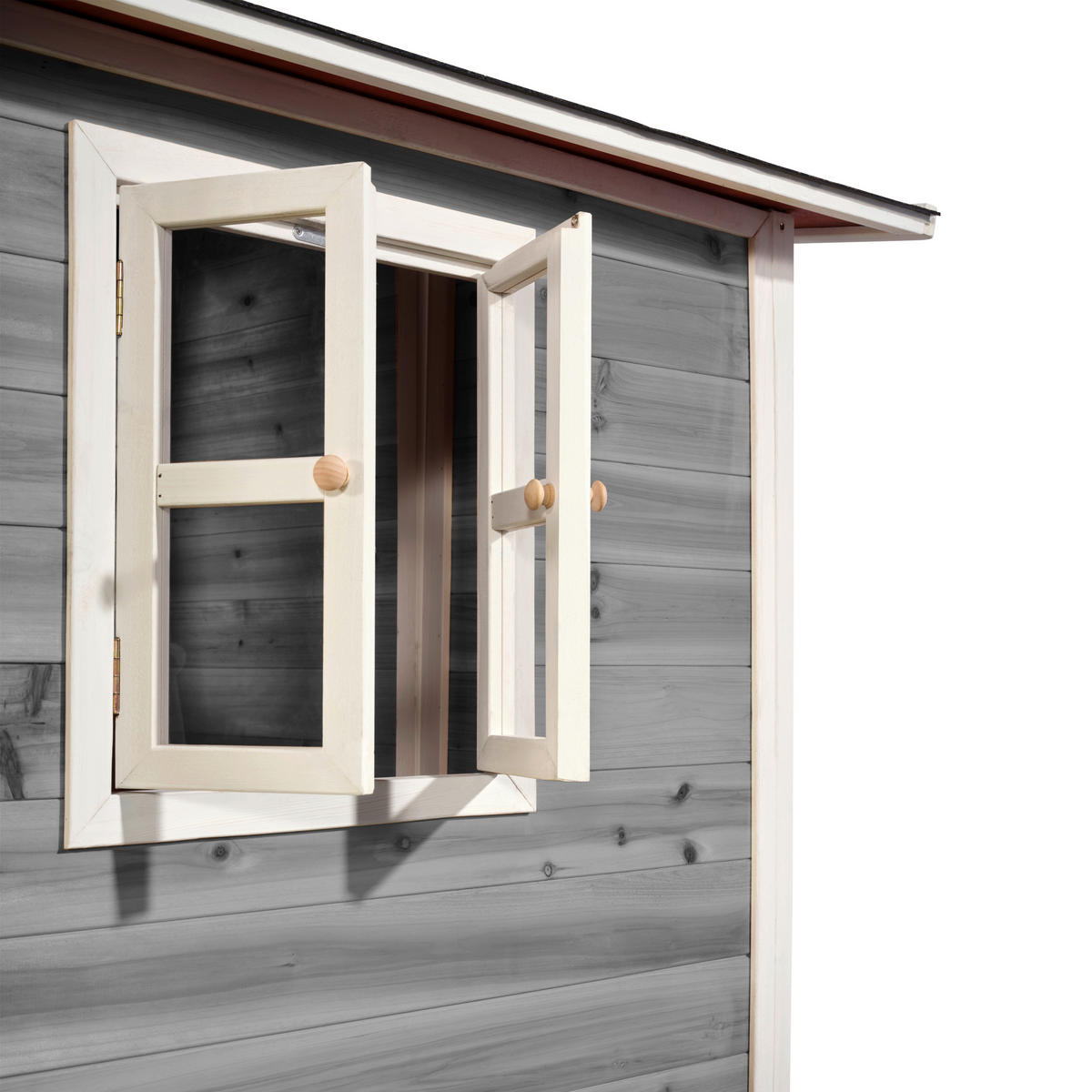 SPIELHAUS  - Grau, KONVENTIONELL, Holz (149/135/159cm) - EXIT Toys