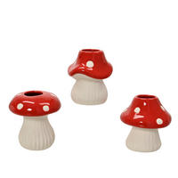 DEKOPILZ - Rot/Weiß, LIFESTYLE, Keramik (7/7/7.5cm)
