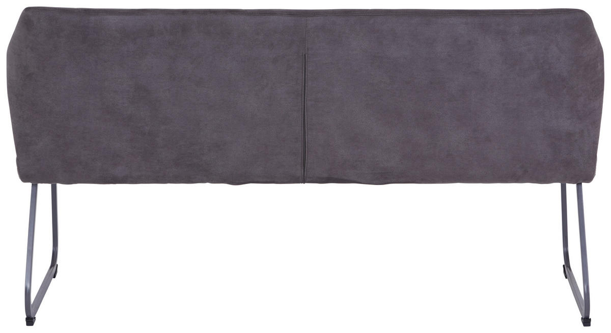 LAVICA, sivá - sivá, Modern, kov/textil (160/86/63cm) - MID.YOU