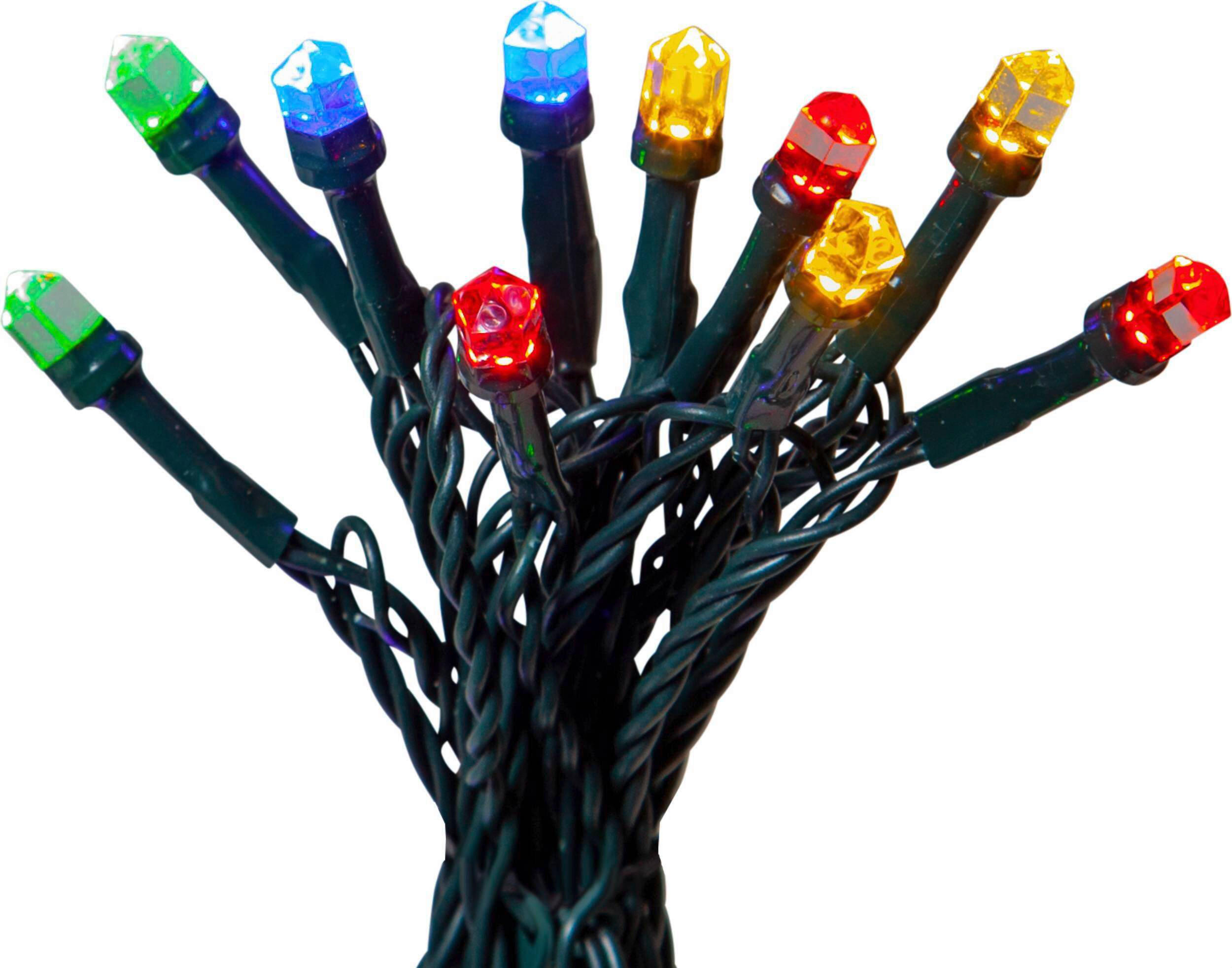 LICHTERKETTE 750 cm  - Multicolor/Schwarz, Basics, Kunststoff (750cm) - Eglo