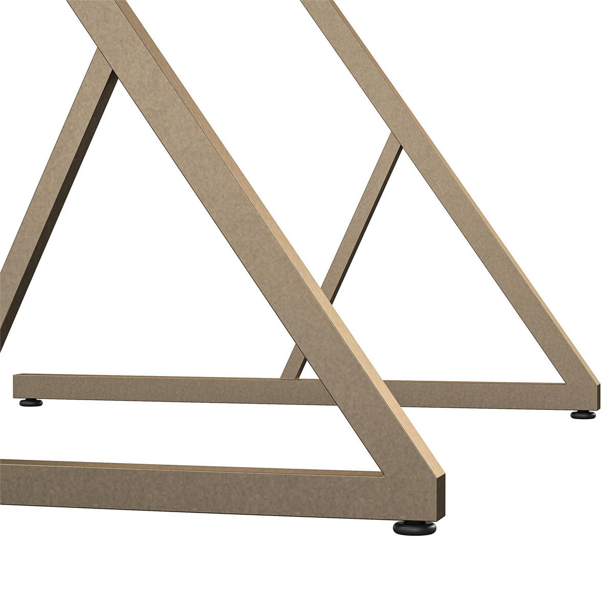 SCHREIBTISCH 64/72/49 cm  in Messingfarben, Walnussfarben  - Messingfarben/Walnussfarben, Design, Holzwerkstoff (64/72/49cm) - MID.YOU