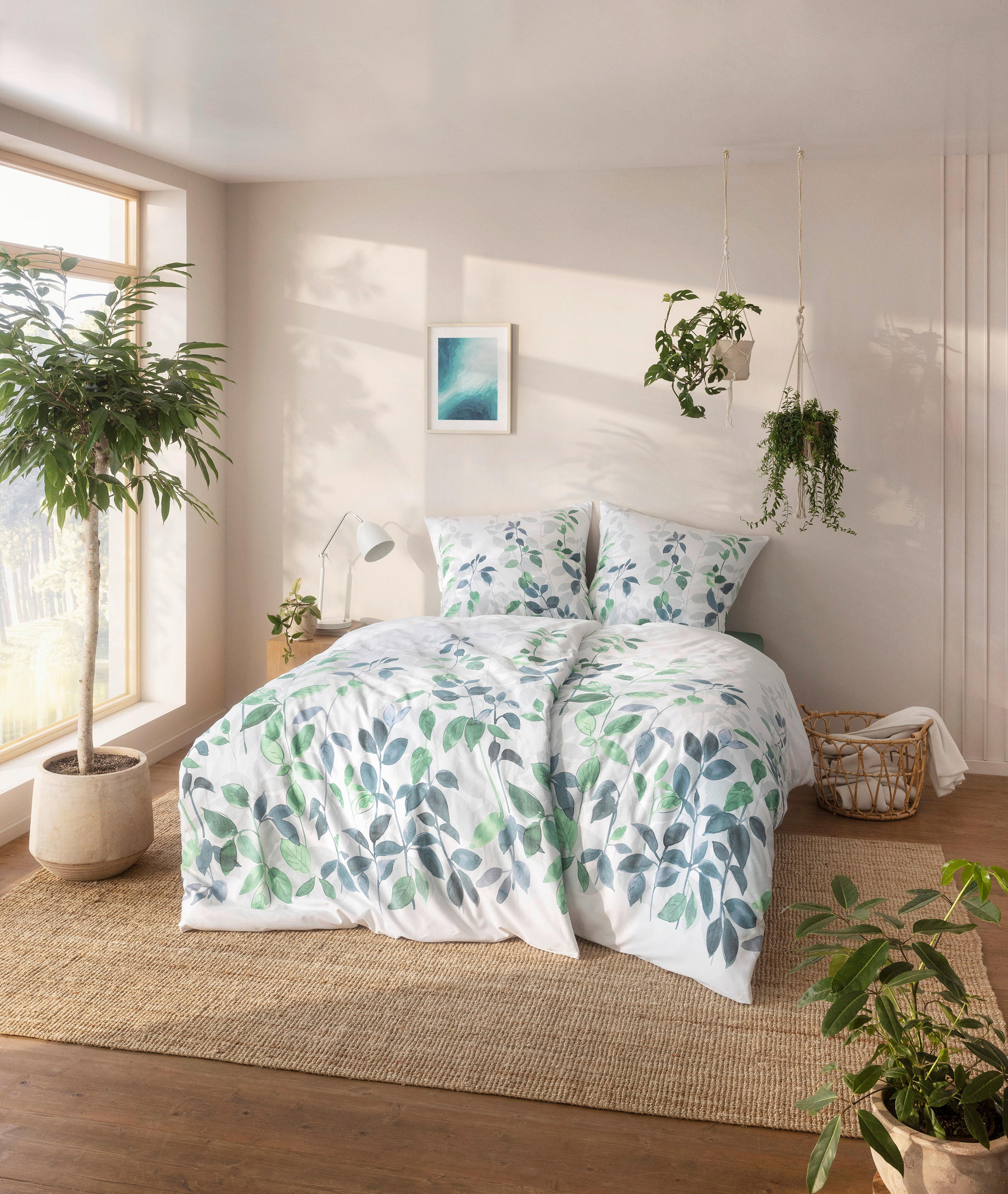 BETTWÄSCHE NatürlichEstella Makosatin 135/200 cm  - Multicolor, Design, Textil (135/200cm) - Estella
