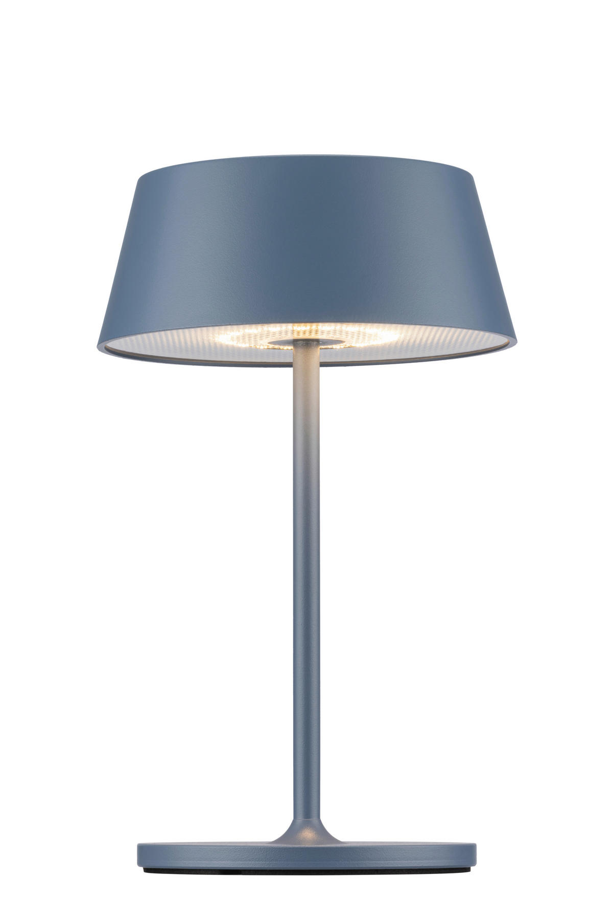 AKKU-TISCHLEUCHTE Naos 15/25 cm  - Blaugrau, Design, Kunststoff/Metall (15/25cm) - Dieter Knoll