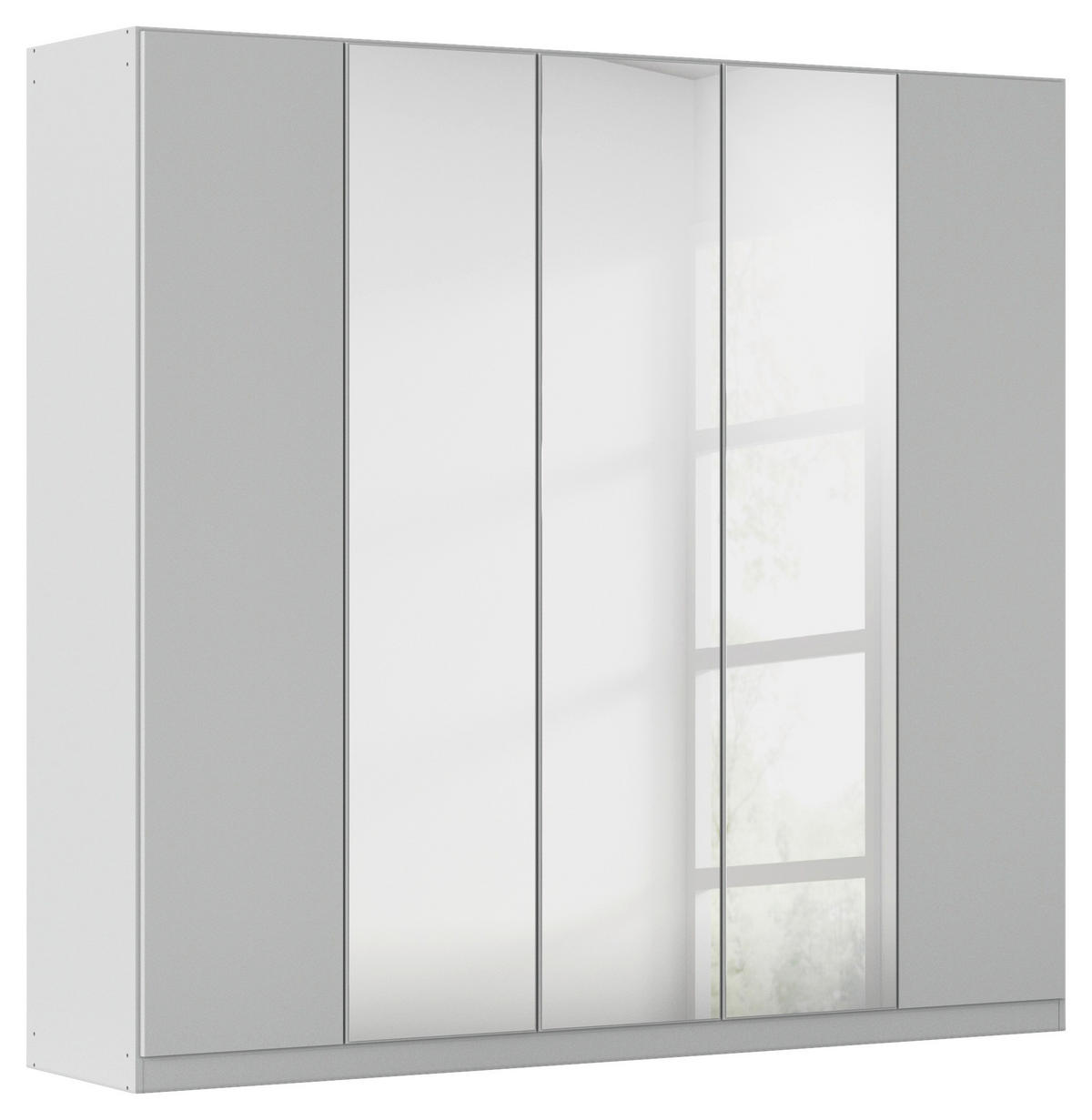 FALTTÜRENSCHRANK 226/210/54 cm 3-türig Grau  - Grau, Holzwerkstoff (226/210/54cm) - Rauch Möbel