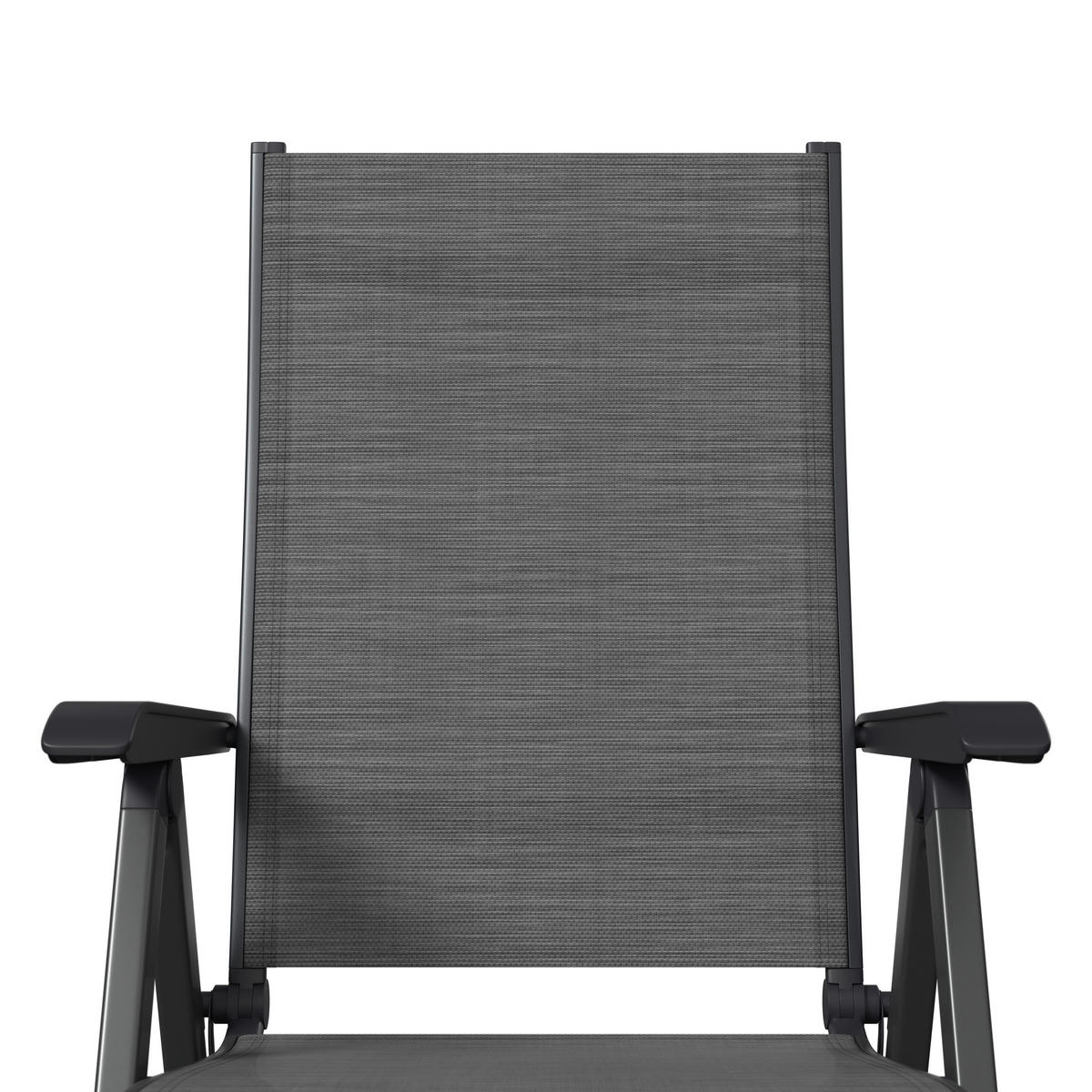 GARTENSESSEL Metall, Textil Anthrazit, Grau  - Anthrazit/Grau, Konventionell, Textil/Metall (61/109/68cm) - Kettler