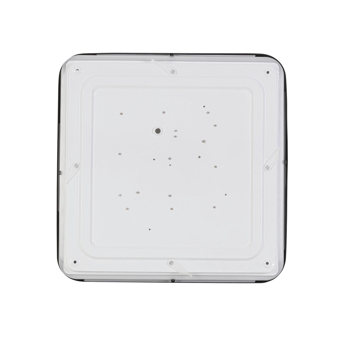STROPNA LED-SVETILKA   24 W/2200 lm/3000 K/220-240 V/ - črna/bela, Basics, kovina/umetna masa (37/37/8cm) - Novel