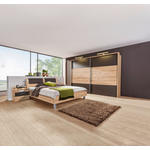 SCHLAFZIMMER 180/200 cm  in Eichefarben, Dunkelbraun  - Eichefarben/Dunkelbraun, KONVENTIONELL, Holzwerkstoff (180/200cm) - Xora