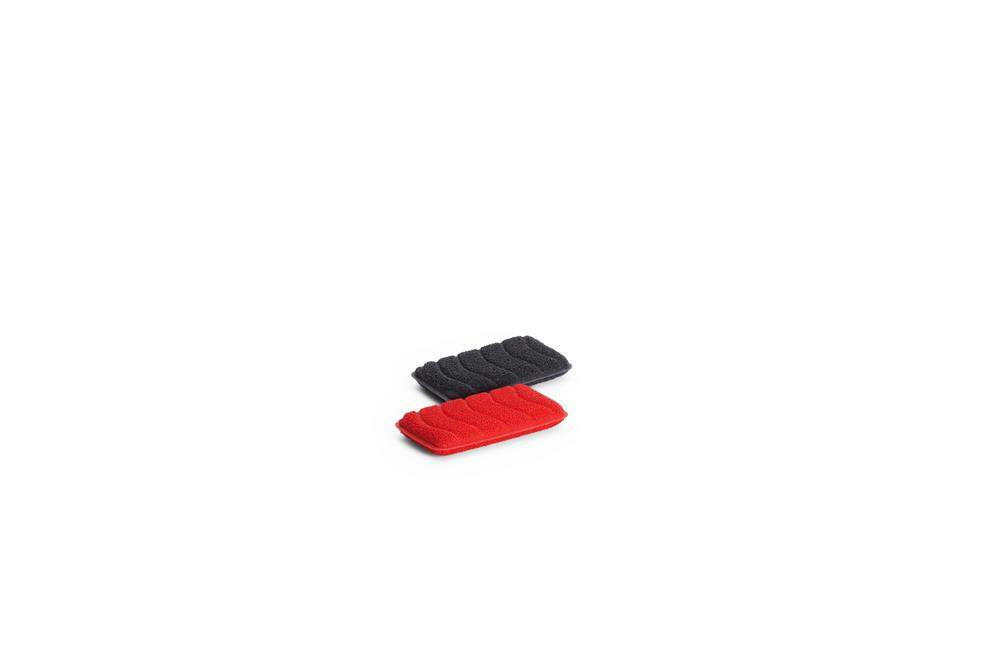 SCHWAMM  - Rot/Grau, Basics, Kunststoff (11,5/6,5/1,8cm) - WOLL