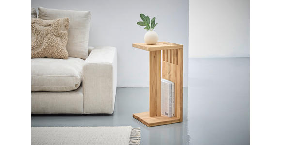 BEISTELLTISCH in Holz 31/31/63,5 cm  - Eichefarben, Natur, Holz (31/31/63,5cm) - Linea Natura