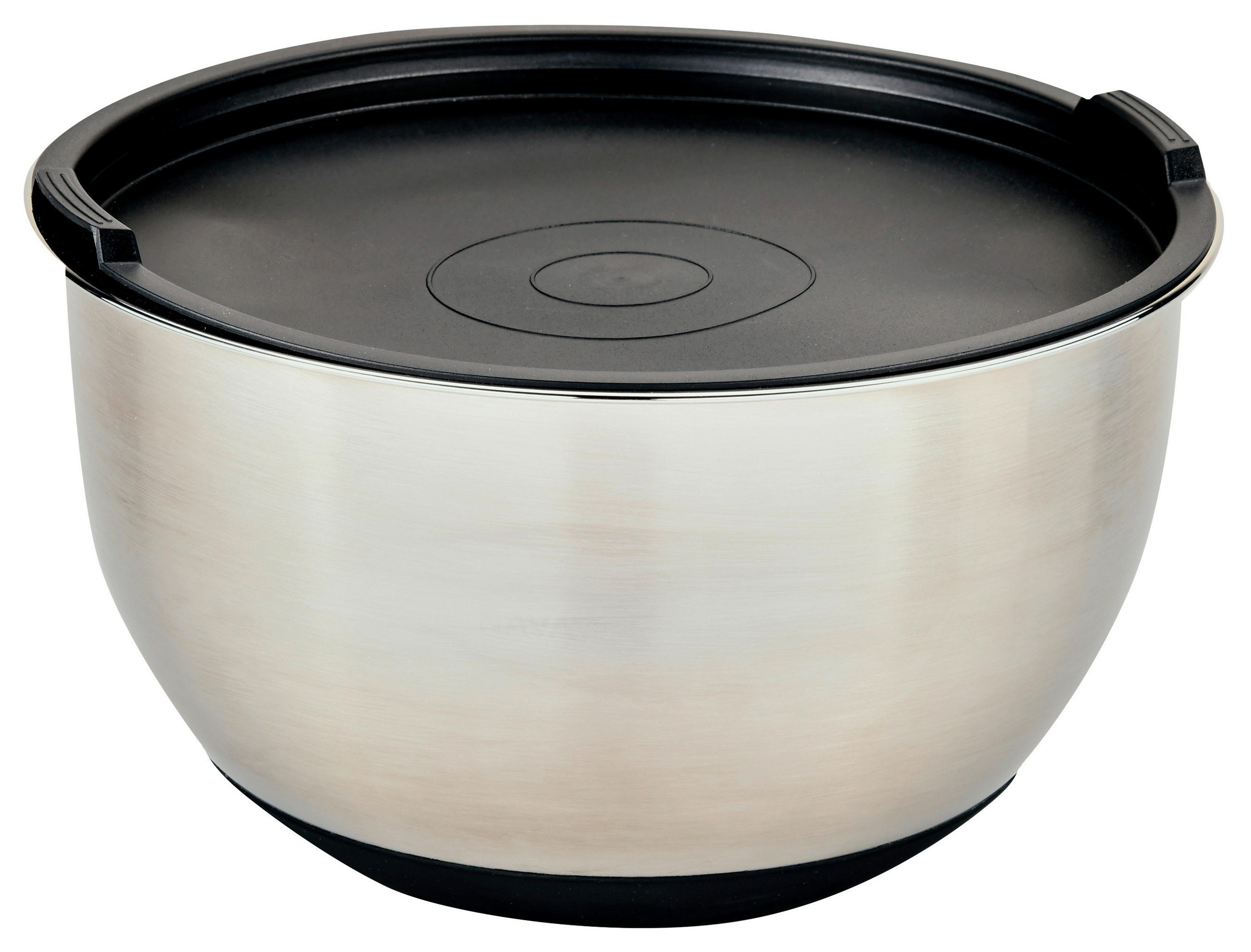 Rührschüssel Edelstahlfarben/schwarz L:26cm
