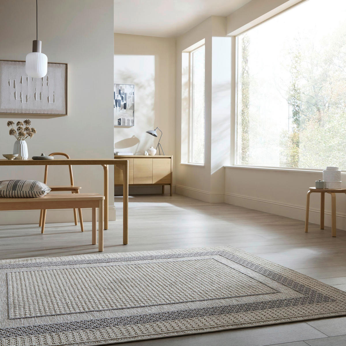 WEBTEPPICH 160/230 cm Grau rechteckig  - Grau, Basics, Kunststoff/Textil (160/230cm)