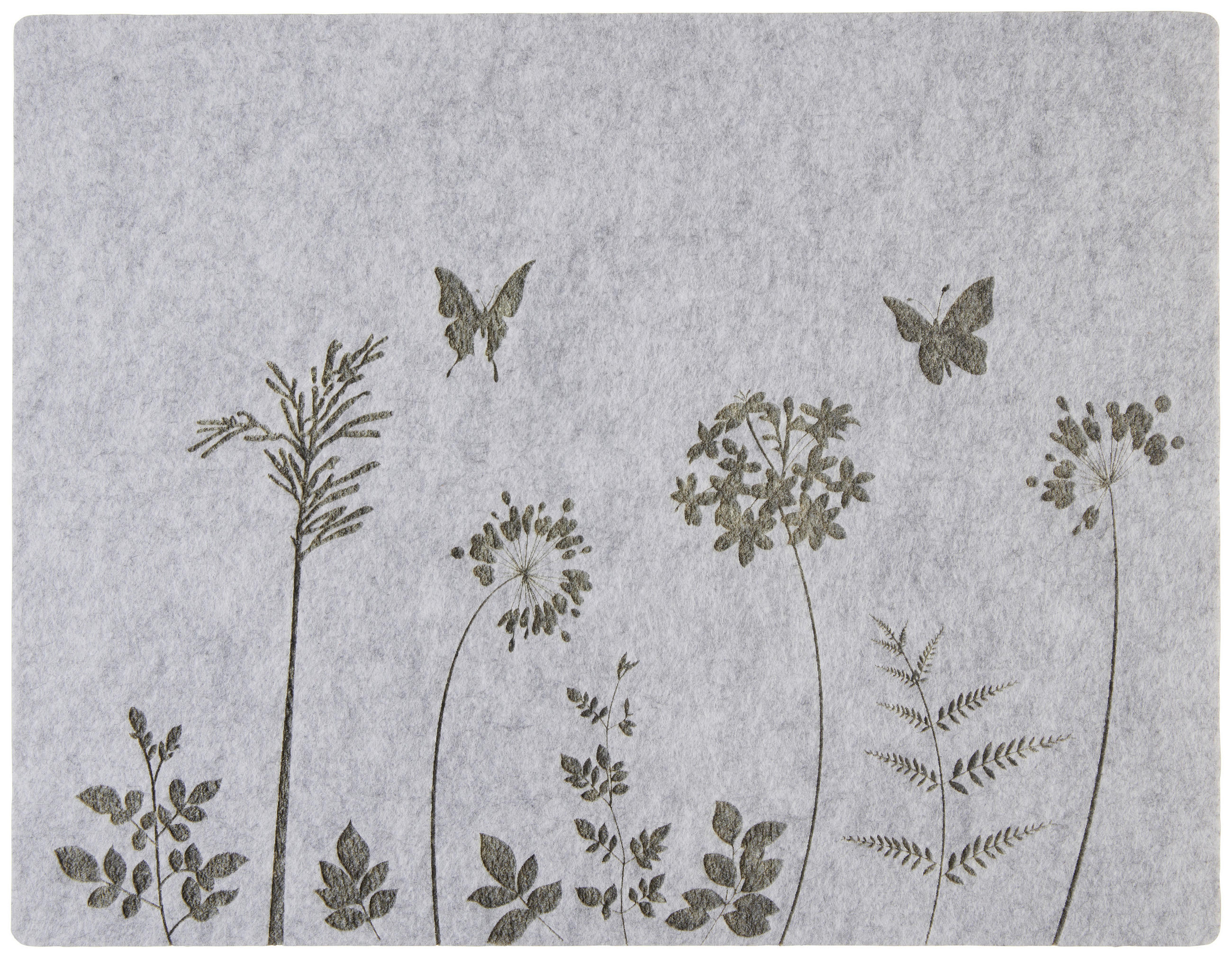 TISCHSET Textil Filz Grau, Hellgrau 35/45 cm  - Hellgrau/Grau, Basics, Textil (35/45cm) - Ambia Home