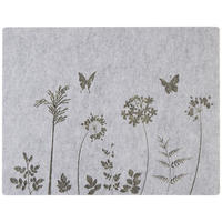 TISCHSET Textil Filz Grau, Hellgrau 35/45 cm  - Hellgrau/Grau, Basics, Textil (35/45cm) - Ambia Home