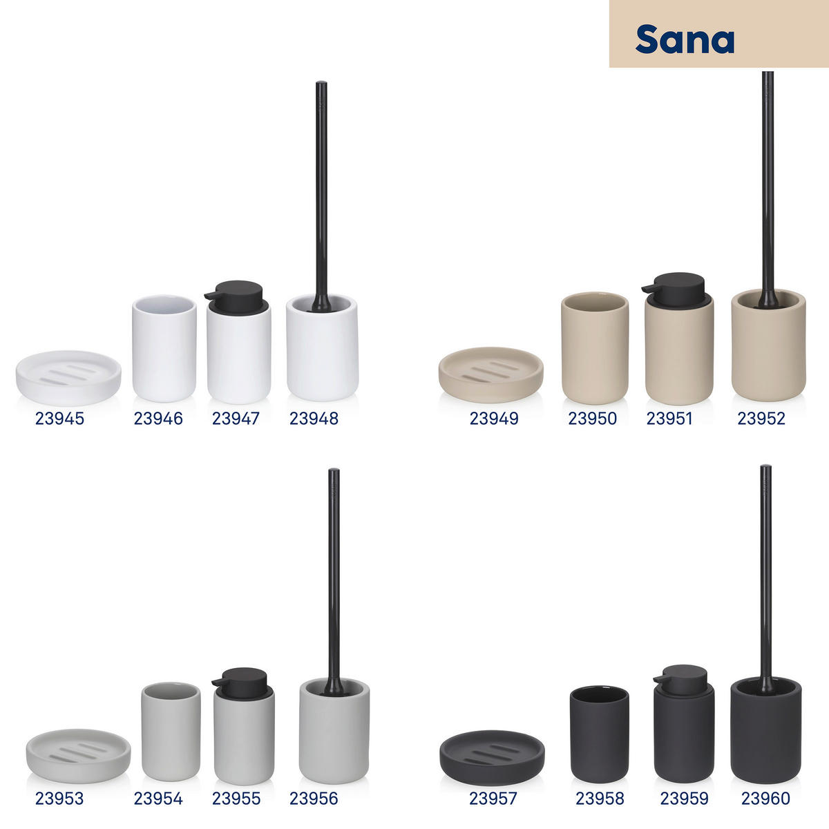 WC-BÜRSTENGARNITUR in    - Beige, Basics, Keramik (10/45cm) - Kela