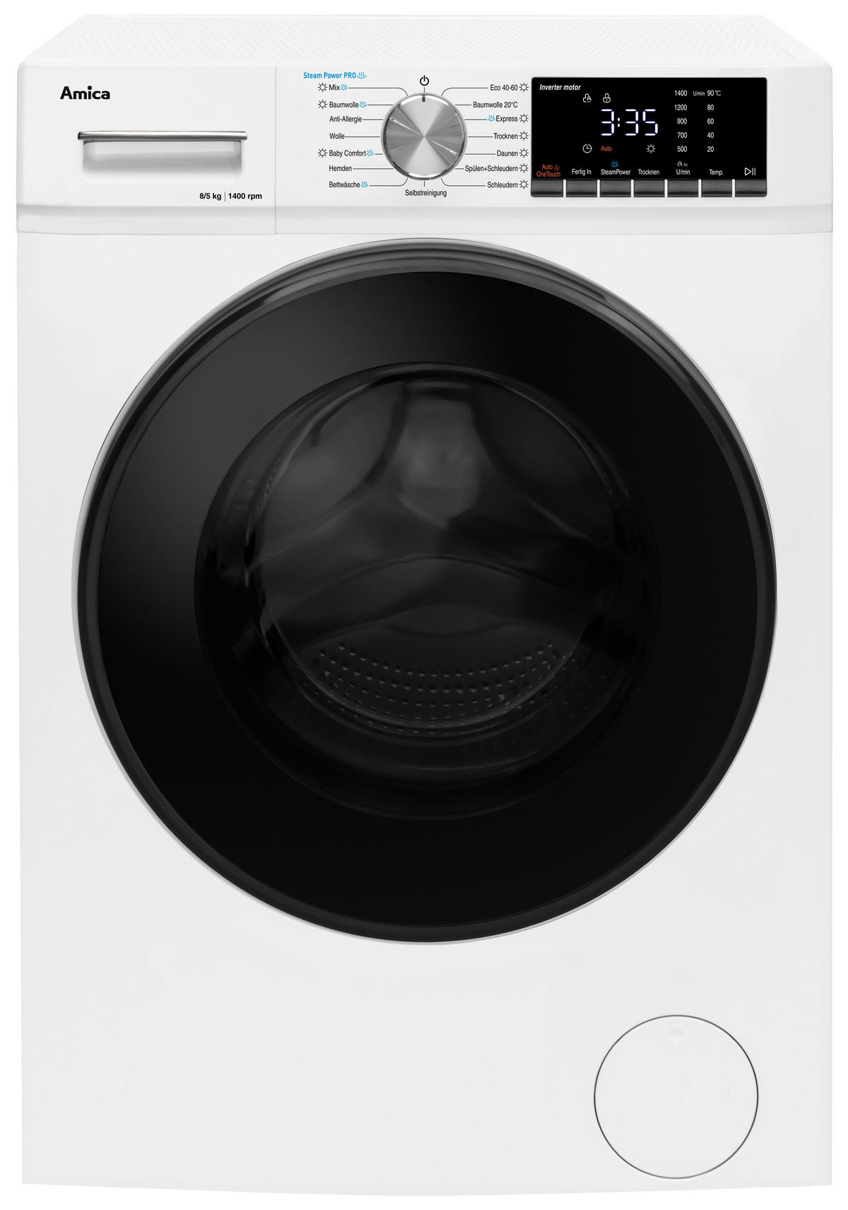 WASCHTROCKNER WAT 404 600  - Weiß, Basics, Kunststoff/Metall (60,0/84,7/45,7cm) - Amica