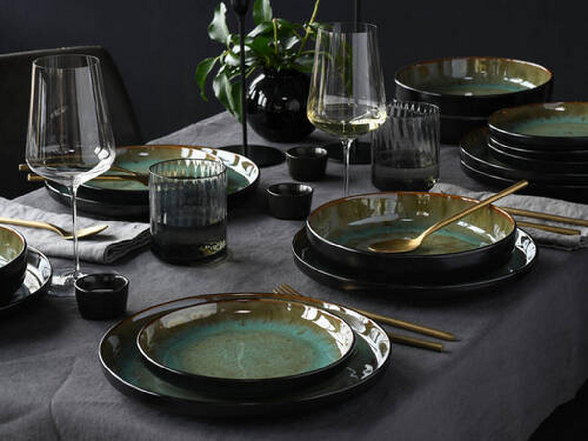 SERVIS 18 delar  - grön, Trend, keramik (44/43/32null) - Creatable