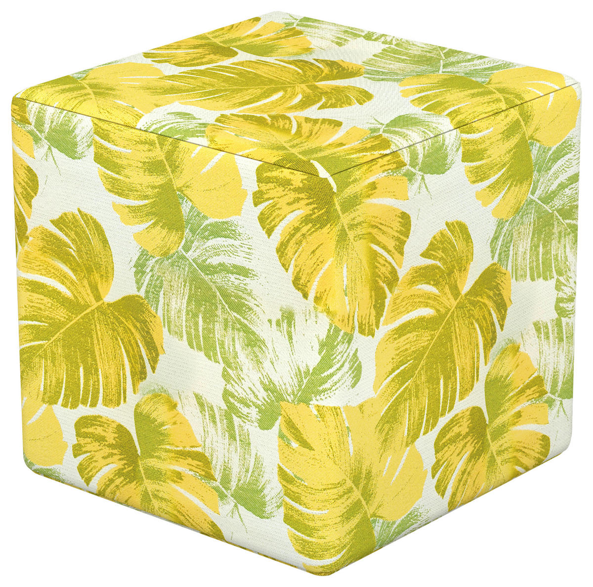 OUTDOORPOUF in  Uni  - Hellgrau, Basics, Textil (45/45cm)