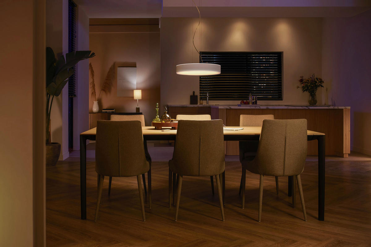 LED-HÄNGELEUCHTE 42,5/12,9 cm    - Weiss, Design, Metall (42,5/12,9cm) - Philips HUE