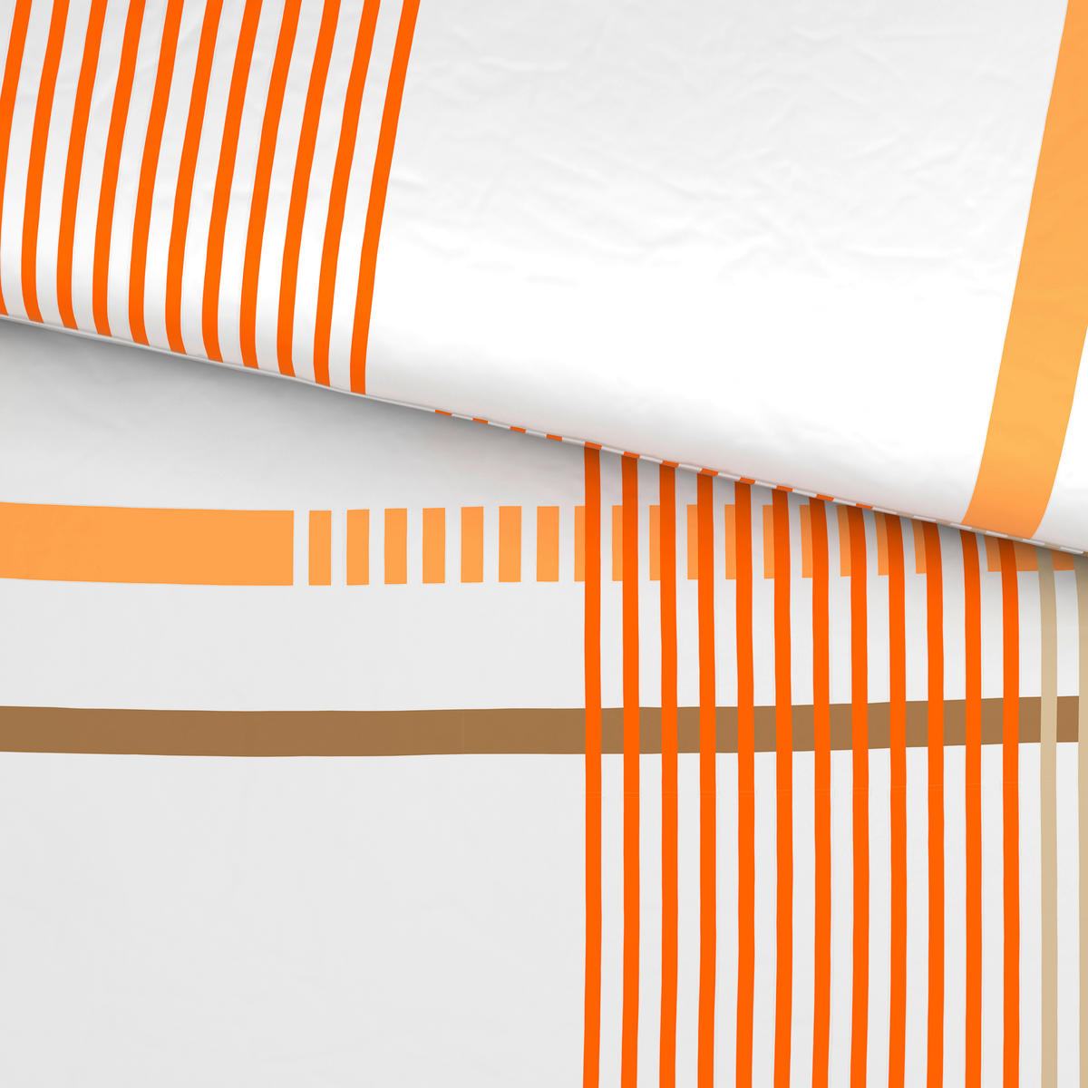 BETTWÄSCHE TANJA Satin 140/200 cm  - Orange, KONVENTIONELL, Textil (140/200cm) - Novel