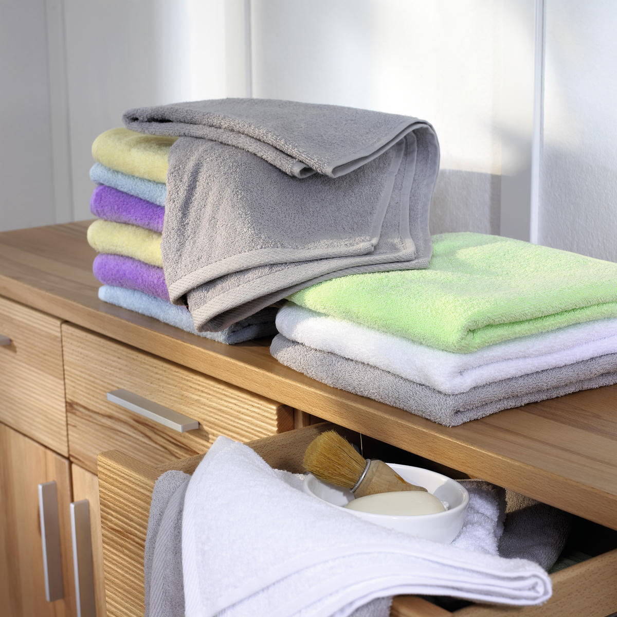 RUČNÍK, 50/100 cm, světle žlutá - světle žlutá, Basics, textil (50/100cm) - Boxxx