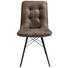 STUHL Mikrofaser Schichtholz Braun, Schwarz - Schwarz/Braun, Design, Holz/Textil (48/88/62cm) - Hom`in