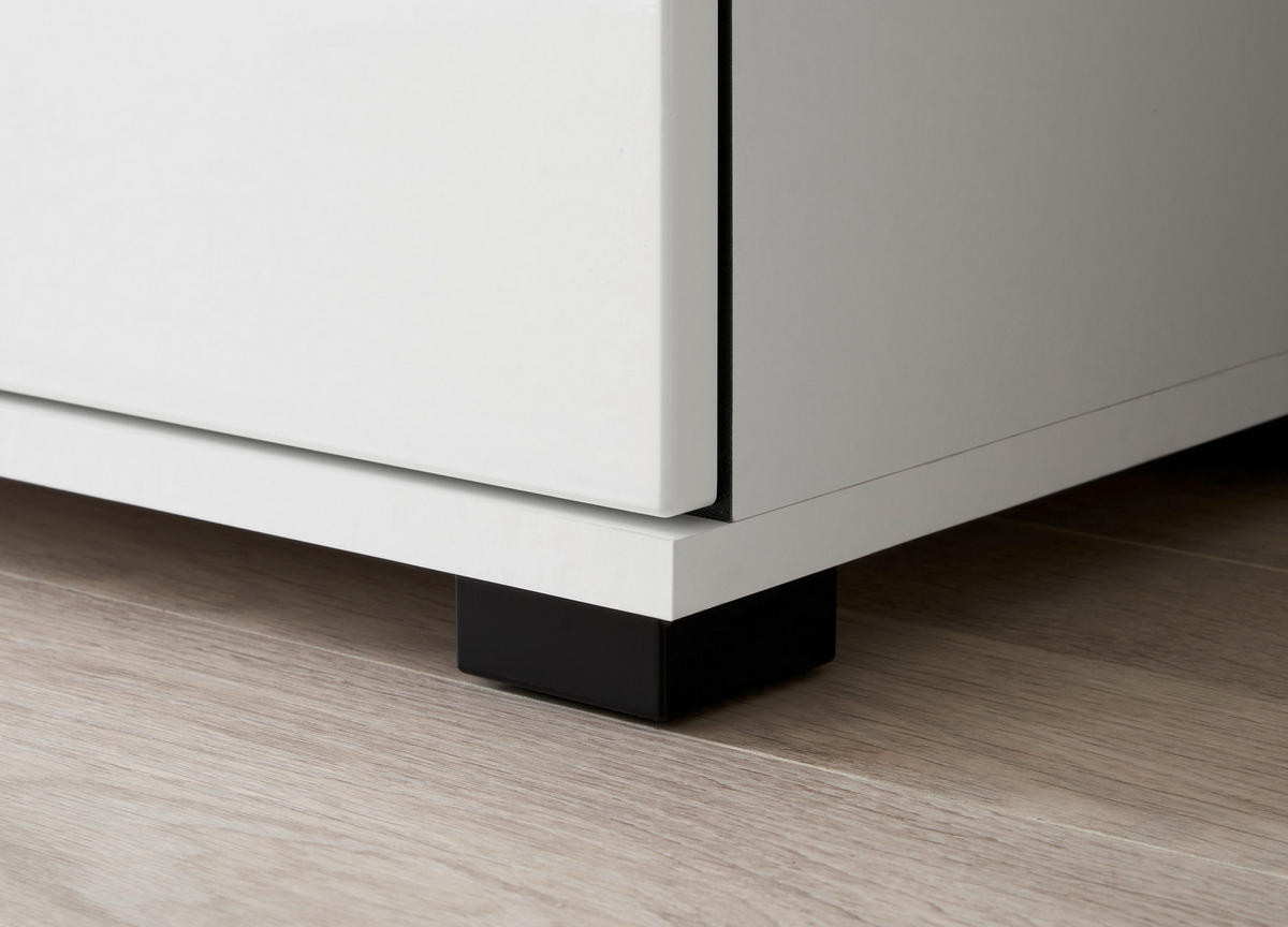 GARDEROBE 4-teilig  in 201/201/39 cm  - Weiß Hochglanz/Weiß, MODERN, Holzwerkstoff (201/201/39cm) - MID.YOU