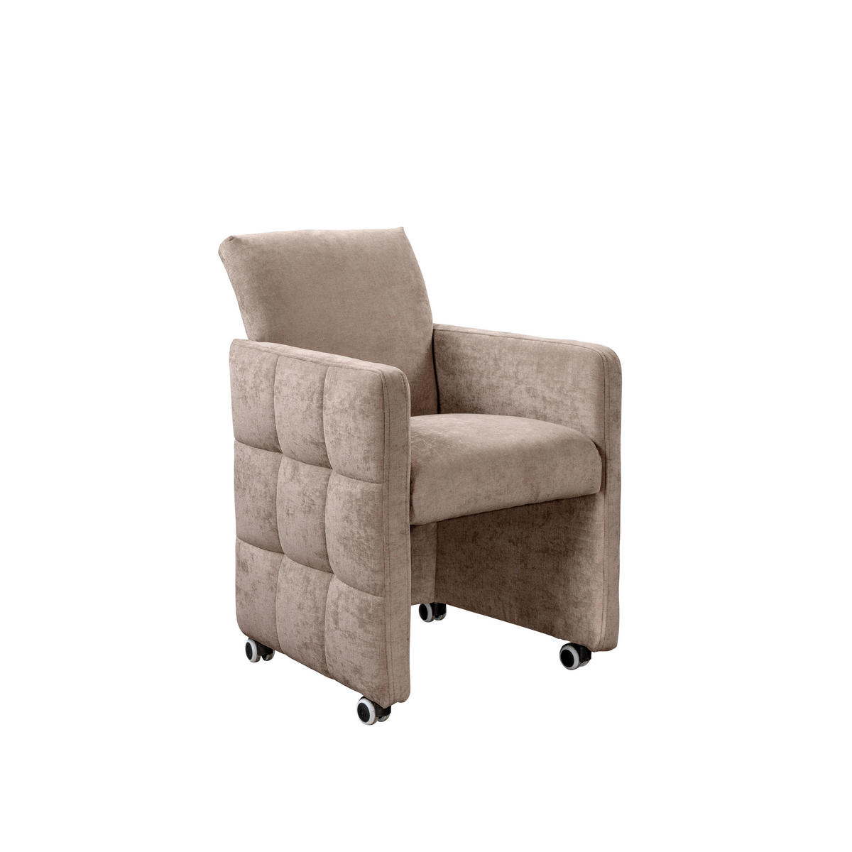 STOLICA S NASLONOM ZA RUKE  bež  drvo, tekstil, drvni materijal      - bež, Moderno, drvni materijal/drvo (64/90/72cm) - Livetastic