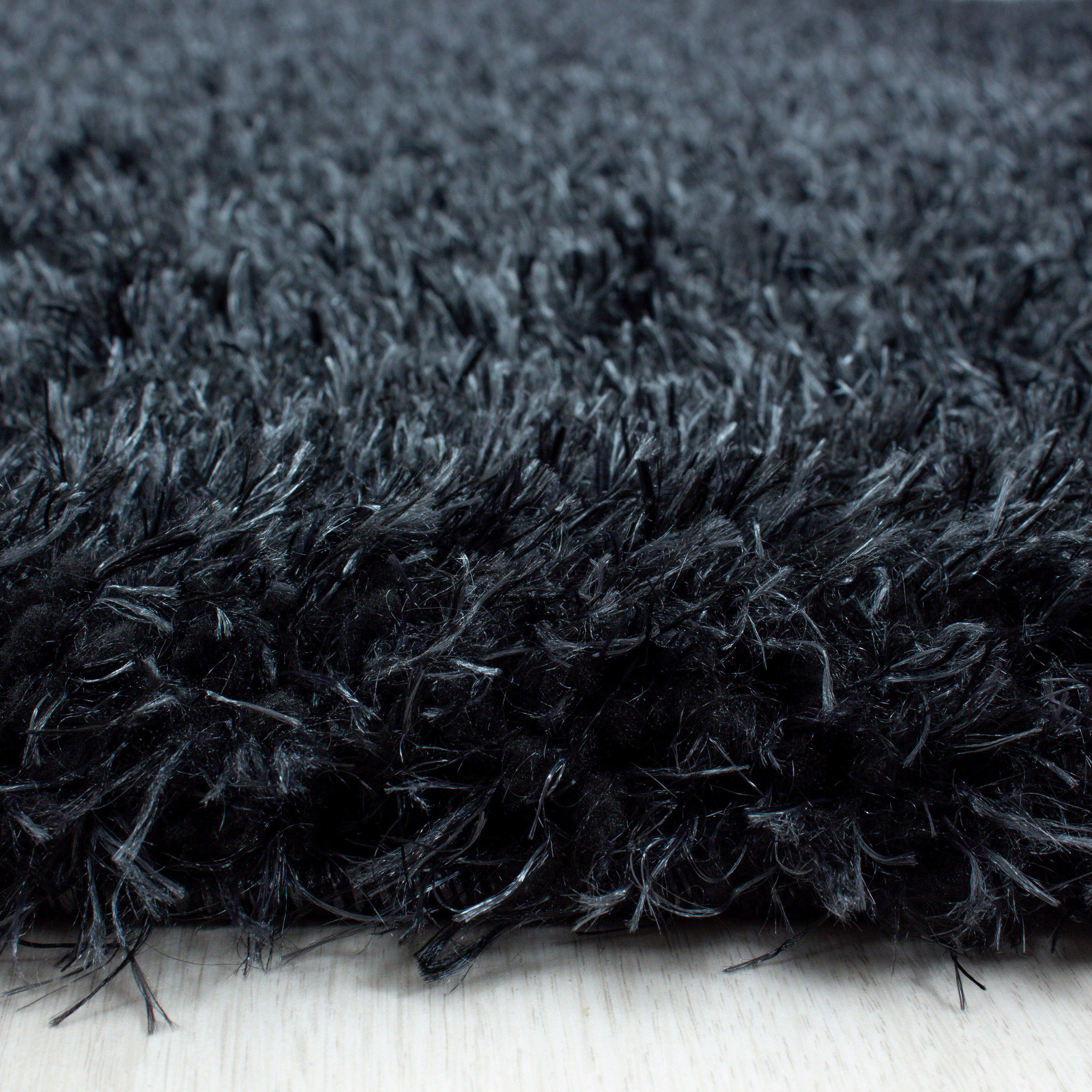 HOCHFLORTEPPICH Schwarz - Schwarz, Basics, Textil (80cm) - Novel