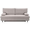 SCHLAFSOFA Chenille Beige  - Beige/Schwarz, KONVENTIONELL, Holz/Textil (212/97/105cm) - Carryhome