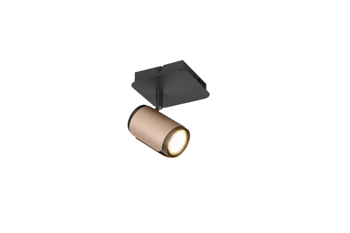 STRAHLER 12/12/16,5 cm   - Schwarz/Braun, Basics, Metall (12/12/16,5cm) - Trio Leuchten