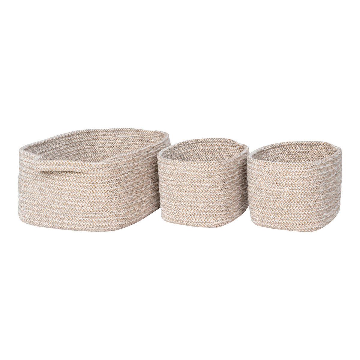 KORBSET - Beige, Basics, Textil