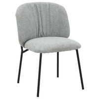 STOL   vävt tyg  - grågrön/svart, Modern, metall/textil (48/79/59cm) - Carryhome