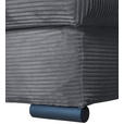 ECKSOFA  in Cord Dunkelgrau  - Dunkelgrau/Schwarz, KONVENTIONELL, Textil/Metall (168/258cm) - Carryhome