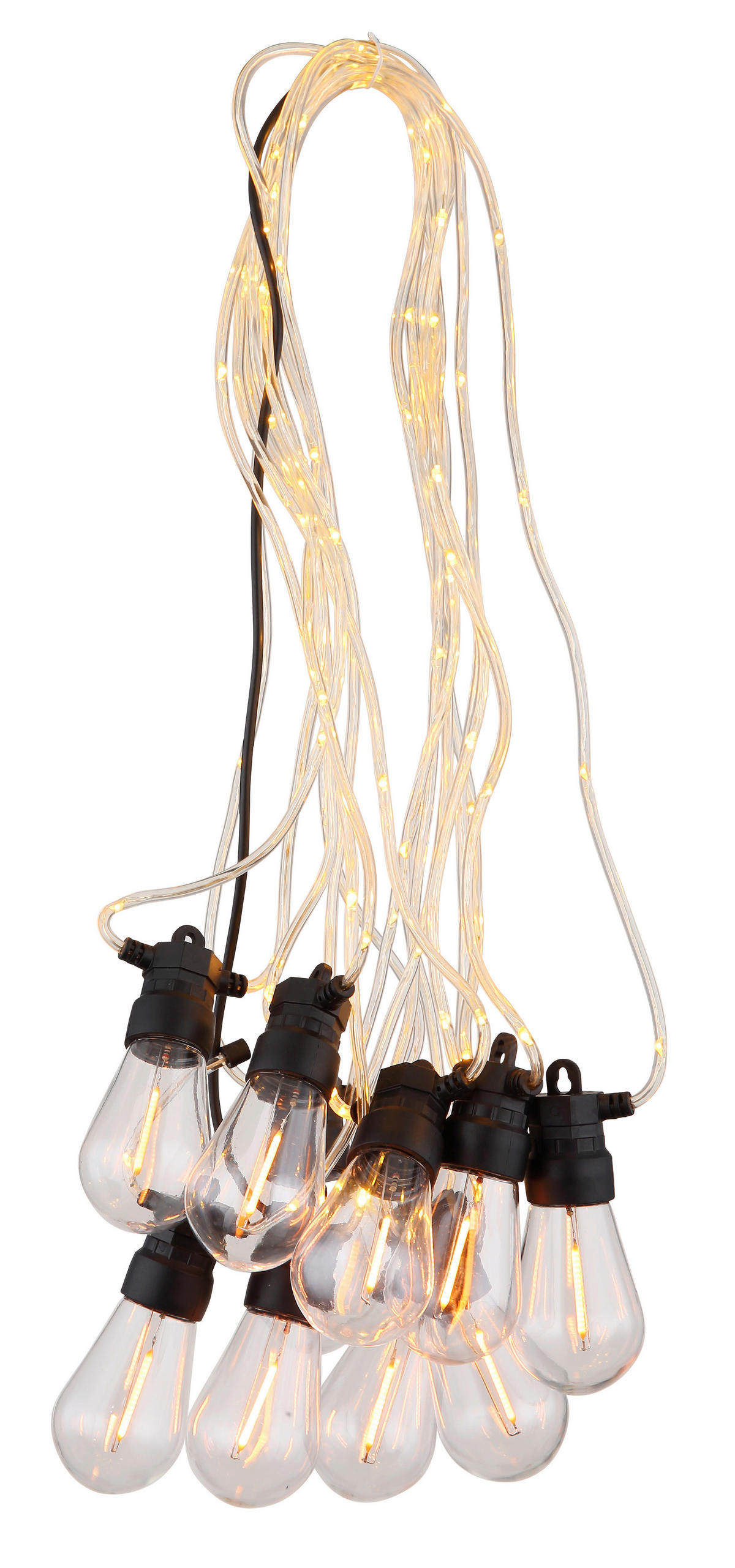 LICHTERKETTE  - Klar/Transparent, Basics, Kunststoff (1050/4,5/10,5cm) - Globo