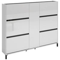 SCHUHKIPPER Easy  in 168,7/135,2/25,2 cm  - Anthrazit/Weiß, Design, Holzwerkstoff/Kunststoff (168,7/135,2/25,2cm) - Xora