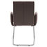 SCHWINGSTUHL in Metall, Leder Edelstahlfarben, Dunkelbraun - Edelstahlfarben/Dunkelbraun, Design, Leder/Metall (59,50/92,50/62cm) - Novel SCHWINGSTUHL in Metall, Leder Edelstahlfarben, Dunkelbraun - Edelstahlfarben/Dunkelbraun, Design, Leder/Metall (59,50/92,50/62cm) - Novel